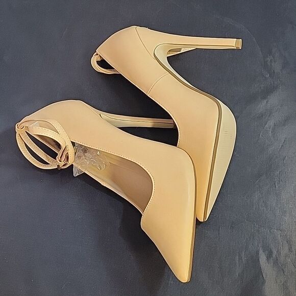 BRAND NEW JUSTFAB JASLENE POINTED TOE HIGH HEEL STILETTOS ANKLE STRAP SHOE - Picture 9 of 13